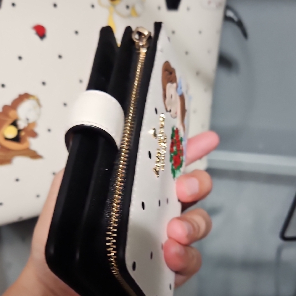 KATE SPADE EUC BEAUTY AND THE BEAST TOTE AND WALLET BUNDLE, Reversible Tote - Picture 11 of 14